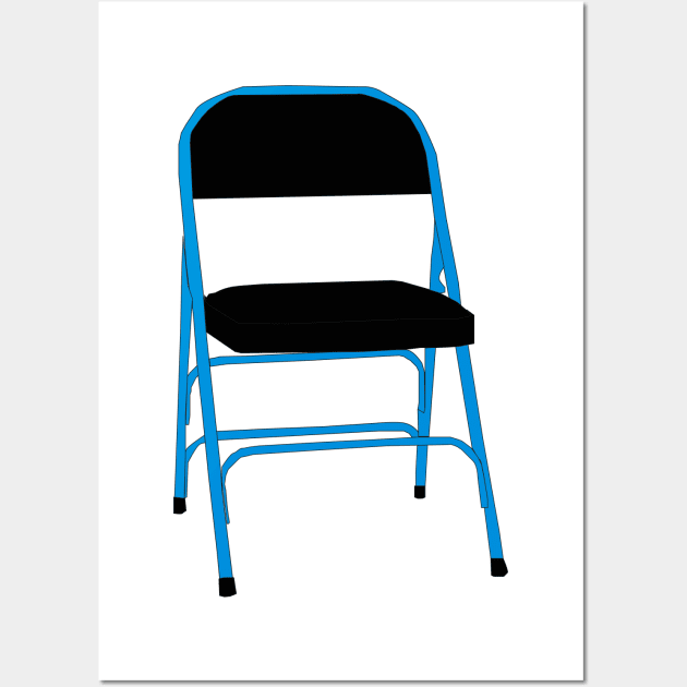 Vintage Folding Chair Classic: Legendary Triumph in the Montgomery Brawl - Funny folden chair, Humor Designs Wall Art by AMRIART